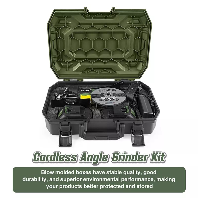 Excited Work 20V Cordless Angle Grinder, 7500RPM Brushless Motorwith 2PCS