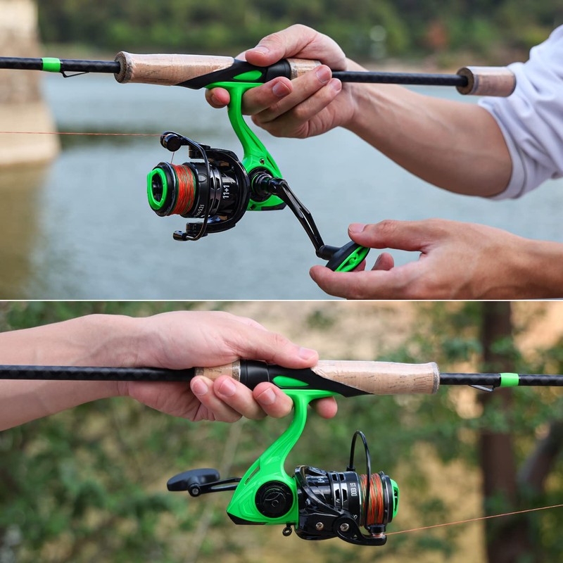 Sougayilang Spinning Fishing Reel, 5.2:1 High Speed Spinning Reel, Lightweight