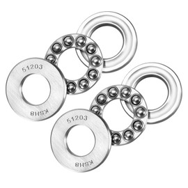 Kozelo 2pcs 51203 Thrust Ball Bearing - [17mm x 35mm x 12mm] Chrome Steel Miniature Thrust Bearing with Washer for Machine Tool Use
