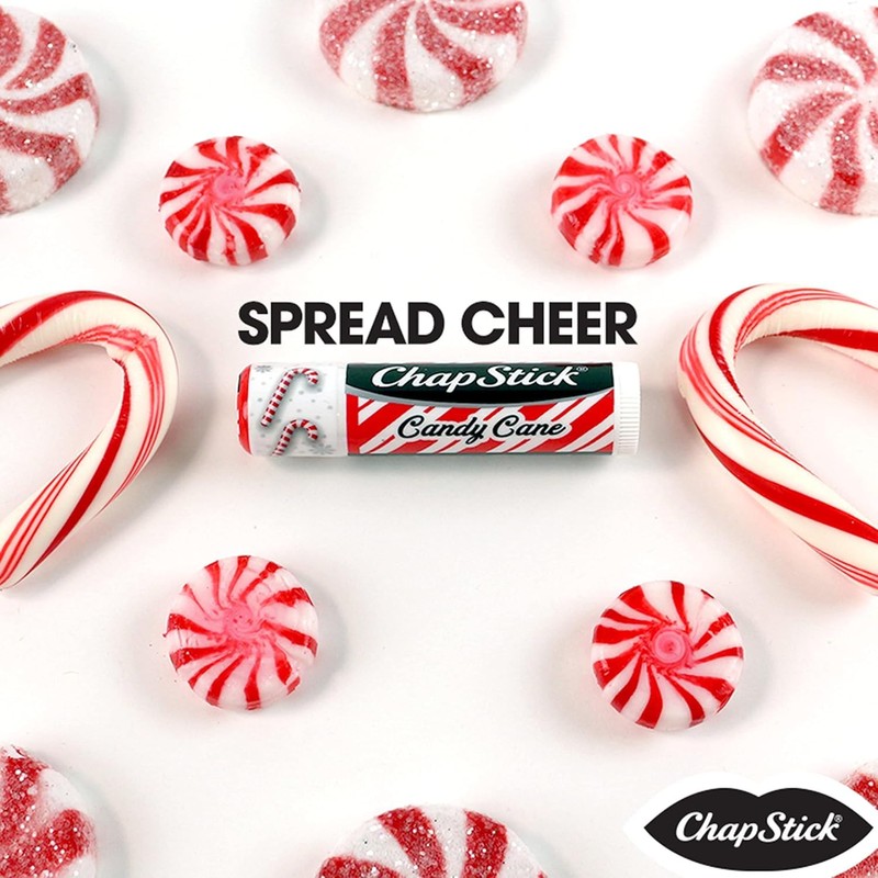 ChapStick Lip Balm, Candy Cane, 6-Count – Fresh & Minty