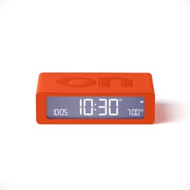Lexon LR158O4 Digital Alarm Clock Flip Mini Orange