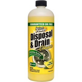 Instant Power Disposal and Drain Cleaner Liquid Enzyme Clog Remover, 33.8 Fl oz