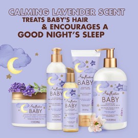 SheaMoisture Baby Pre-Wash Hair Detangler Manuka Honey & Lavender for Delicate Hair and Skin Nighttime Skin and Hair Care Regimen 8 oz