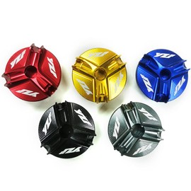 Motorcycle Aluminum CNC Engine Oil Filler Plug Fill Cap Plug Screw Compatible with Yamaha YZF R6 1999-2016 YZF R3 R25 2015-2019 YZF R1M 2015 R1 LE 2002-2012 R1 1998-2015 (Red)