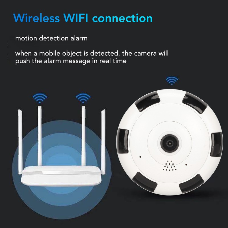 Fisheye Panoramic Camera AC 110‑240V 2MP Wifi 360 Degree Panoramic