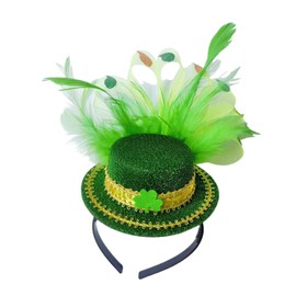 Perfeclan Saint Patrick's Day Headband Hair Accessories Hairband for Gathering Performance, Green