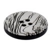 Mibo Buttons & Accessories 8pcs Polyester White and Black Laserd