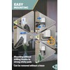 Menz 6-Pack Adhesive Towel Hooks for Bathrooms, Stainless Steel -