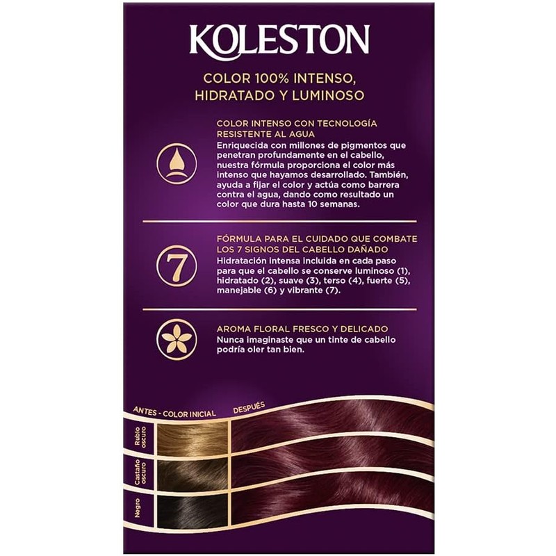 Koleston Tinte Permanente 366 Castaño Violeta Oscuro, 70 ml -