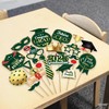 Green and Gold Grad Props with Tassel
