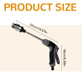 LUMOOM Turbo Washer für Gartenschlauch, Hochdruckdüse für Gartenschlauch, Hochdruck Wasserpistole, Turbowasher Power Hochdruckreiniger für Jeden Gartenschlauch