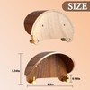 yunmanqiji 2 Pack Cowboy Hat Rack, Wooden Satin Finish Hat