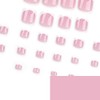 24 Pcs Pink Press on Short Toenails - MINGCHUN Summer