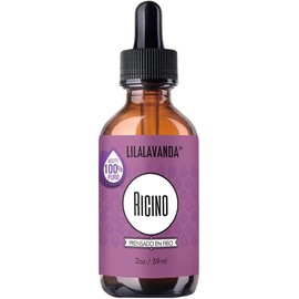 LilaLavanda - Aceite de Ricino 100% Puro Prensado en Frío - 59 ml Cuidado y Fortalecimiento de Pestañas y Cejas, Para Cabello, Uñas y Barba, Castor Oil