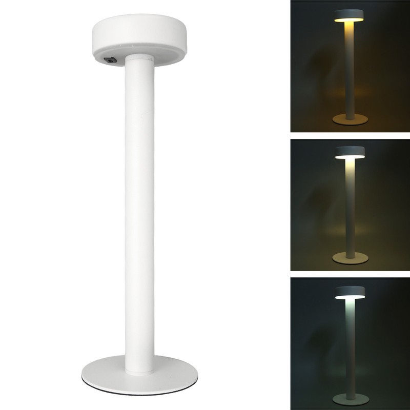 Cordless Table Lamp Modern Style Touch Control Stepless Dimming Rechargeable