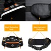 Adjustable Running Belt with Zipper Pocket, 2 Water Bottles, 2