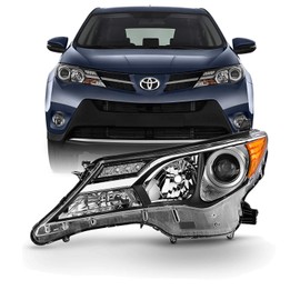 AKKON - For 13-15 Toyota RAV-4 SUV Projector Headlight Lamps Driver Left Side Direct Replacement