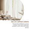 Dreaming Casa Solid Sheer Curtains 96 Inches Long Taupe Rod