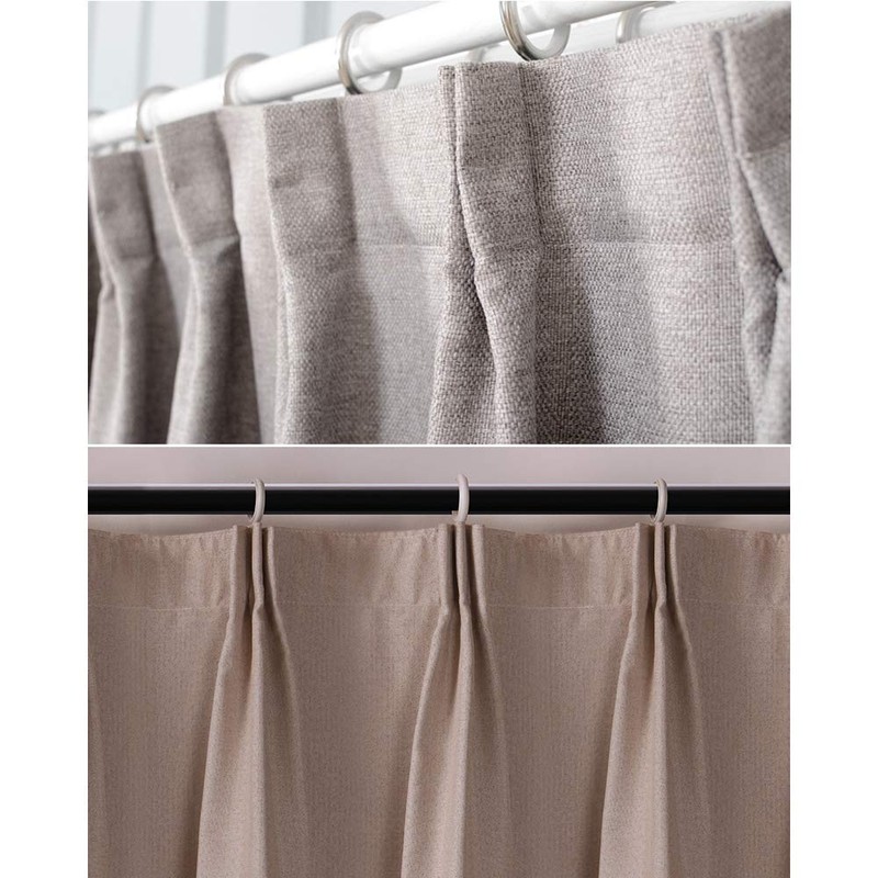 IPEAK Metal Curtain Hooks Pinch Pleat Header Tape Pins Heavy