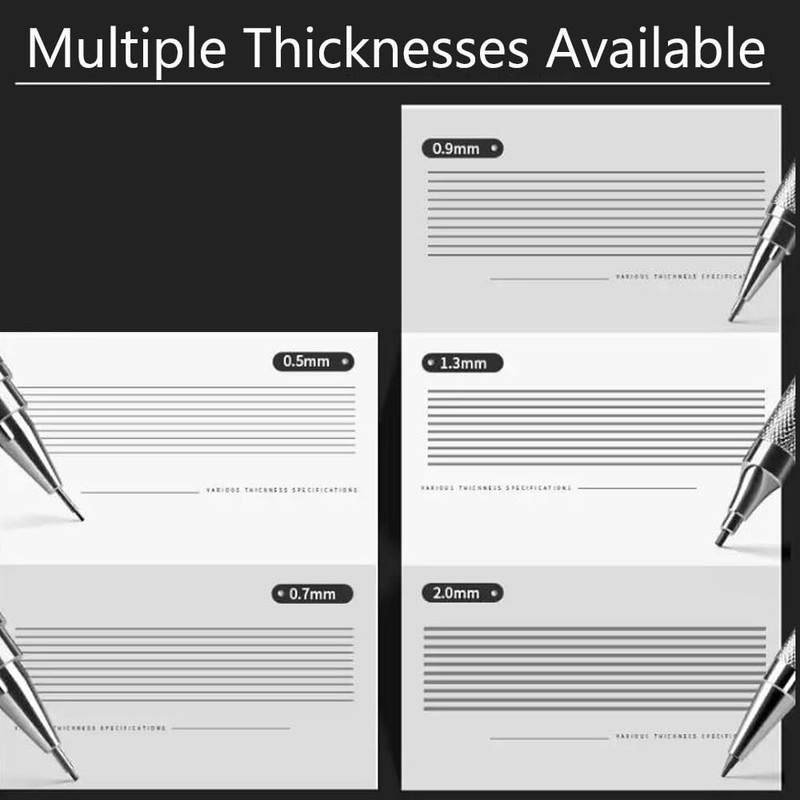 2mm Metal Mechanical Pencils with 8 2B Lead Refills &