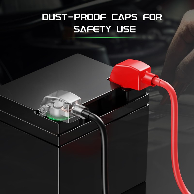Battery Terminal Connectors Kit, Heavy Duty Positive Negative Auto Car