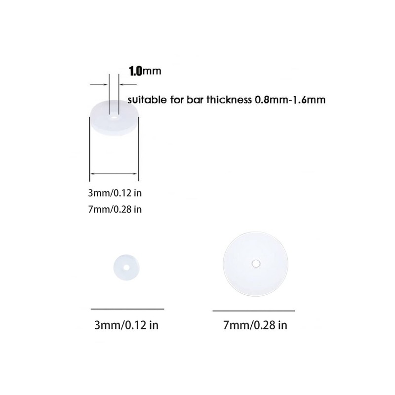 Bloomfall Clear Piercing Disc For Piercing Bump,Nose Piercing Bump Treatment