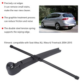 Aramox Windscreen Wiper Arm Rear Wiper Blade Arm Suitable for Seat Altea XL/Altea 4/ Freetrack 2004-2015