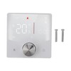 Smart Digital Thermostat 5A AC 95‑240V IP20 White Adjustable Backlight