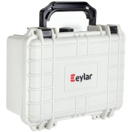 Eylar Protective Hard Case Water & Shock Proof w/Foam TSA Approved 8.12 inch 6.56 inch 3.56 inch (White)