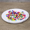 300pcs 6mm Round Multicoloured Mix Resin Buttons - Vibrant Embellishments