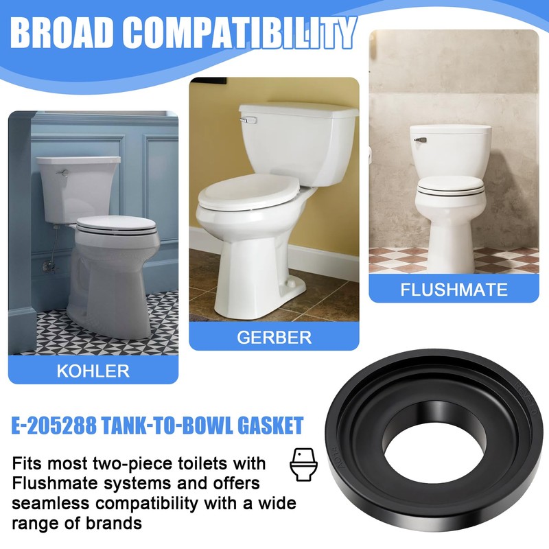 E-205288 Universal Tank-to-Bowl Gasket for Flushmate 503/504 series systems