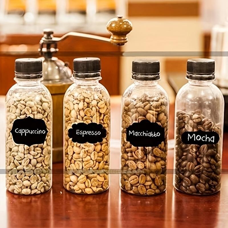 Food Storage Container Label with Pen, 36pcs/set Waterproof Self Adhesive