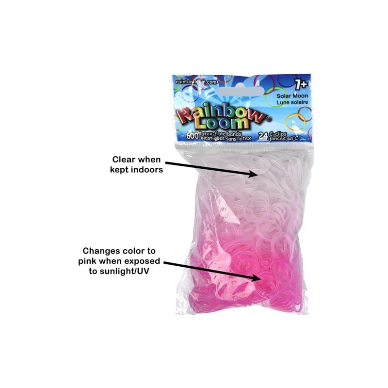 Rainbow Loom- Color Changing Bands-Solar Moon UV