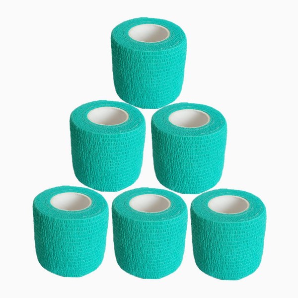 Baisunt 6 Pack 2 Inches Cohesive Bandage Self Adhesive Wrap