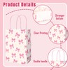 JarThenaAMCS 24Pcs Pink Bow Paper Bags Cute Bow Knot Treat