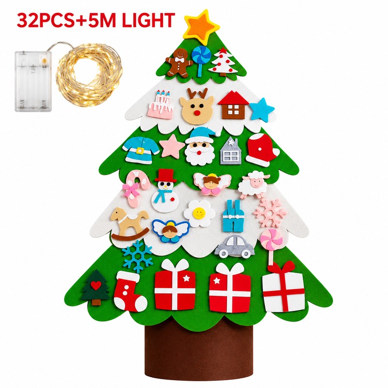 DIY Felt Christmas Tree Decoration – Interactive Christmas Ornament for
