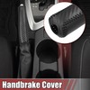 X AUTOHAUX Car Interior Handbrake Cover Protector Carbon Fibre Pattern