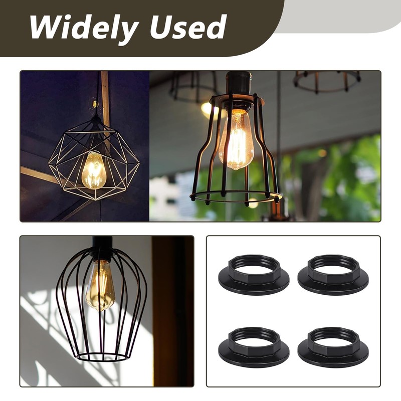 4 Pcs Lamp Shade Reducer Ring E14, Lamp Holder Twist