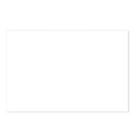 CafePress Cow Vegan Animal Rights V Postcards (Package of 8), 6"x4" Printed Note Card