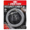 DEKTON DT70308 Security Cable and Lock, Silver