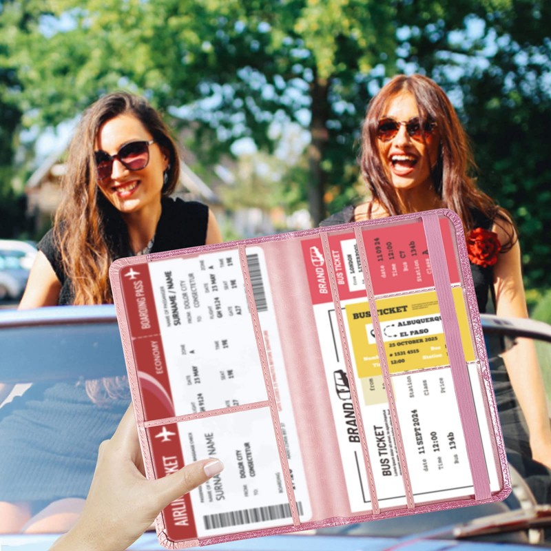 Car Registration and Insurance Card Holder - Leather Vehicle Glove