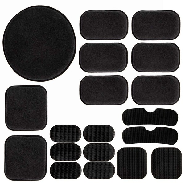 Helmet Padding Kit Airsoft Helmet Bicycle Replacement Universal Foam Pads Set Tactical Accessories Motorcycle Padding Kits Bike Mats for Cycling Costume Cosplay Fast Mich CS Army ACH (Black)