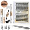 Liwal DIY Lash Extension Kit 132 Cluster Lashes & Individual