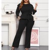 ThusFar Plus Size 2 Piece Outfits for Women Blazer Top