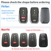 Aoocar 3+1 Button Leather Key Fob Cover, Compatible with Toyota