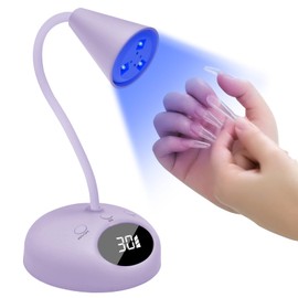 Diesisa 18W Gel Nail Light: UV LED Nail Light, Stand, Nail Design, Professional Curing Light, Automatic Sensor, 3-Step Timer, UV Resin, For Light Use, For Both Hands and Feet Japanese Instruction