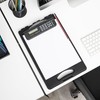 Mind Reader CLIPCALC-BLK Clipboard Calculator, Plastic Letter, Bottom Opening Storage,