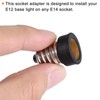 MECCANIXITY Light Socket Adapter E14 to E12 Candelabra Lamp Base