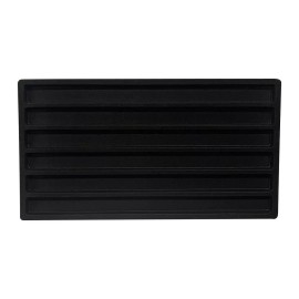 MH GLOBAL 6 Compartment Black Flocked Liner Bracelet Necklaces Display Tray Inserts