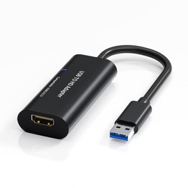 DriverGenius USB 3.0 to HDMI Display Converter Adapter (Supports 1080p60Hz | Supports Windows 11/macOS 15 - External Display Extension Adapter)